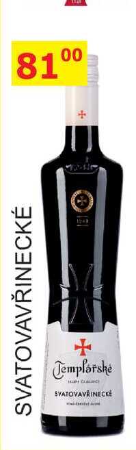 Templářské sklepy Čejkovice 0,75l SVATOVAVŘINECKÉ 