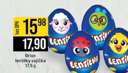 Orion lentilky vajíčka 17.5 g 
