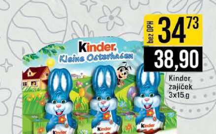 Kinder zajíček 3x15 g 