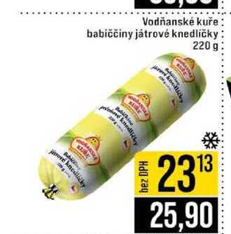 Vodňanské kuře babiččiny játrové knedlíčky 220 g