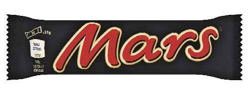 Mars, Snickers, Twix, Bounty, 51 g