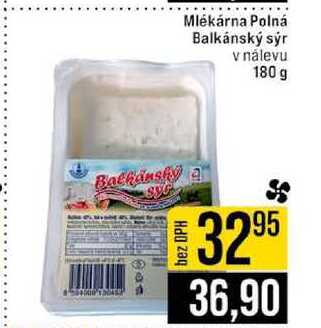 Mlékárna Polná Balkánský sýr v nálevu 180 g 