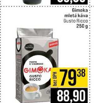 Gimoka mletá káva Gusto Ricco 250 g