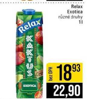 Relax Exotica různé druhy 1l