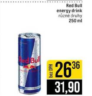 Red Bull energy drink různé druhy 250 ml