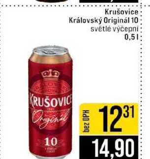 Krušovice Královský Originál 10 světlé výčepni 0,5l