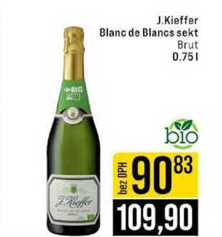 J.Kieffer Blanc de Blancs sekt Brut 0,75l