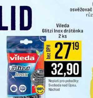 Vileda Glitzi Inox drátěnka 2 ks