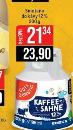 Smetana do kávy 12% 200 g