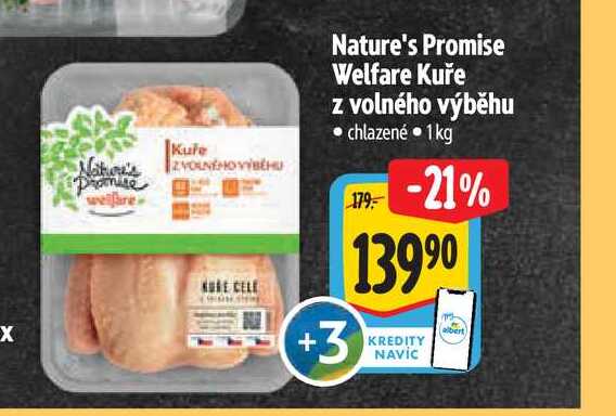   Nature's Promise Welfare Kuře z volného výběhu 1 kg