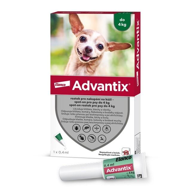 Advantix pro psy do 4kg spot-on 1x0.4ml