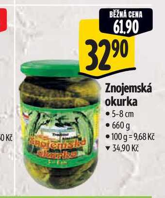 Znojemská okurka 5-8 cm 660 g