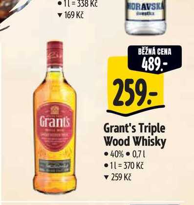Grant's Triple Wood Whisky 40% 0,71