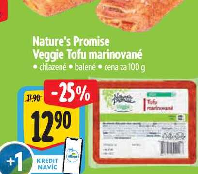 Nature's Promise Veggie Tofu marinované  100 g