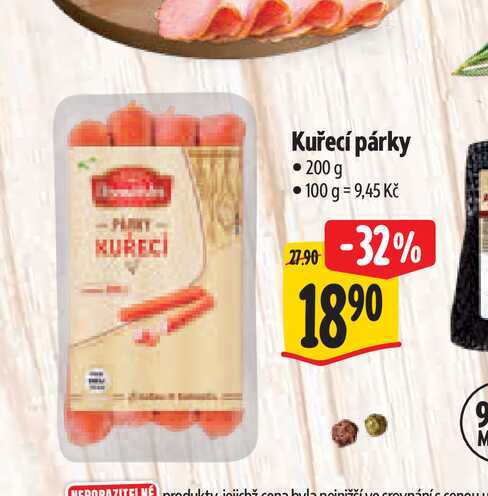 Kuřecí párky 200 g