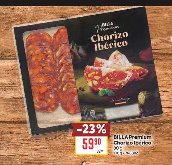 BILLA Premium Chorizo Ibérico 80 g 