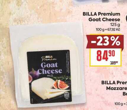 BILLA Premium Goat Cheese 125 g 