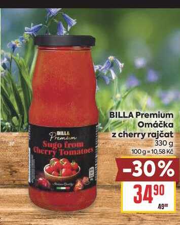 BILLA Premium Omáčka z cherry rajčat 330 g