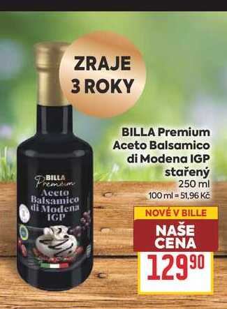 BILLA Premium Aceto Balsamico di Modena IGP stařený 250 ml 