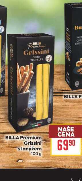 BILLA Premium Grissini s lanýžem 100 g
