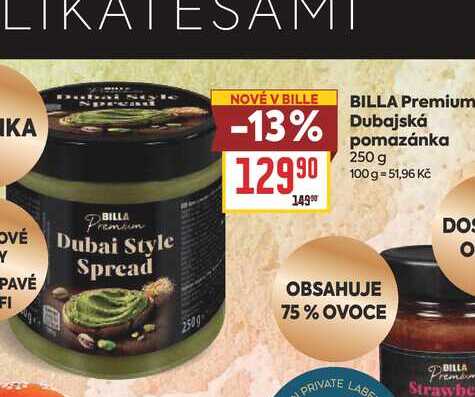 BILLA Premium Dubajská pomazánka 250 g