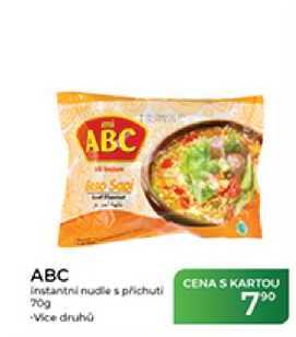 ABC Instantní nudle s příchutí 70 g
