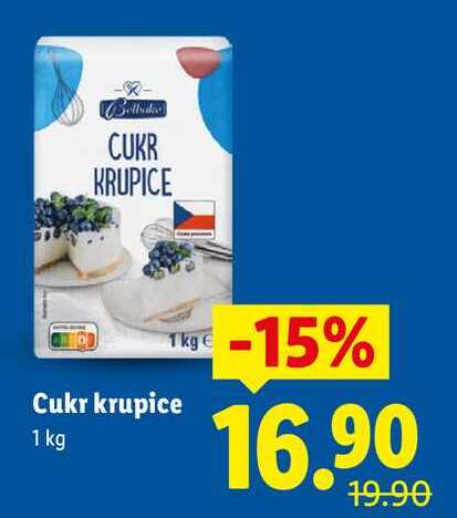Cukr krupice, 1 kg v akci