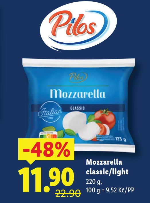 Mozzarella classic/light, 220 g