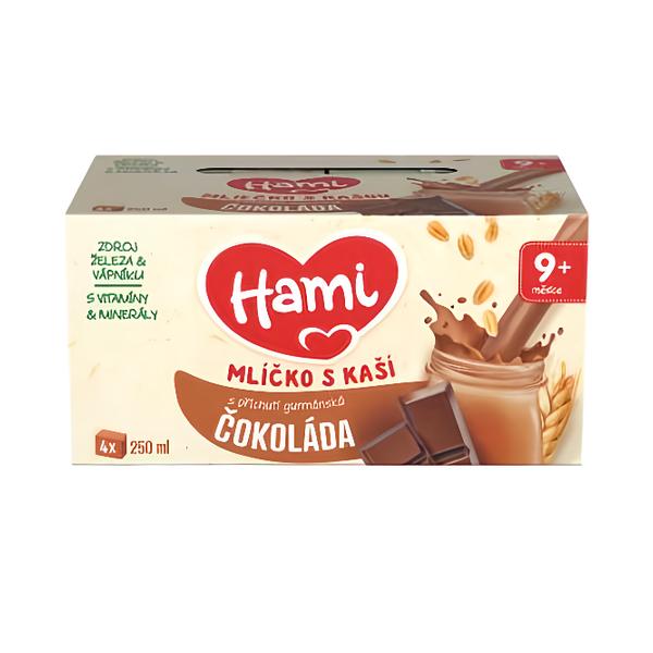 Hami Mlíčko s kaší gurmánská čokoláda 4x250ml