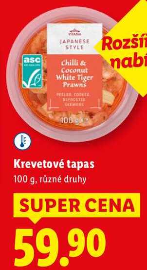 Krevetové tapas, 100 g