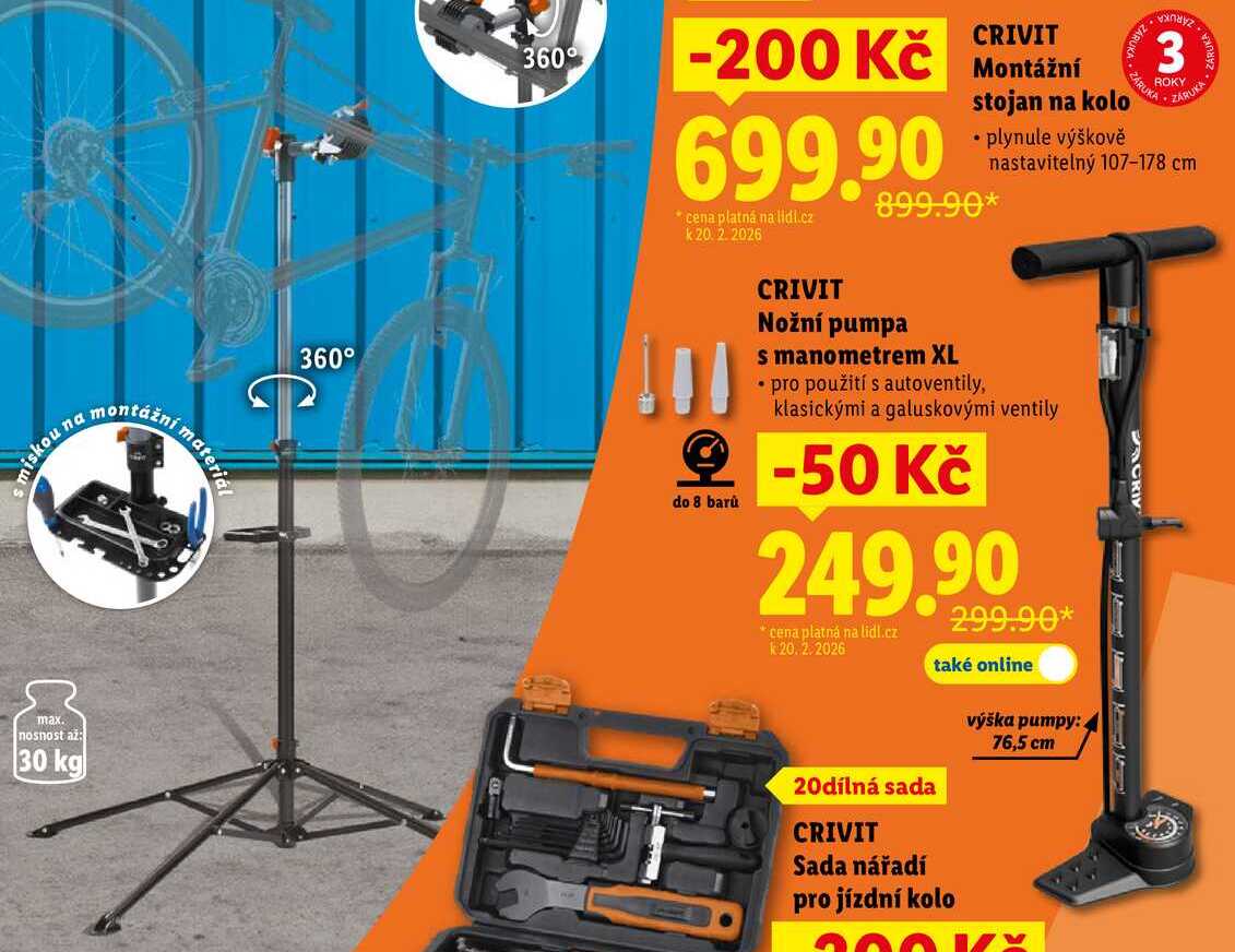 Montážní stojan na kolo