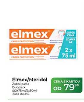 Elmex/Meridol Zubní pasta Duopack 02x75ml/2x50ml 