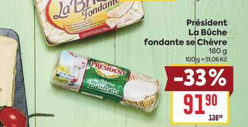 Président La Bûche fondante se Chèvre 180 g