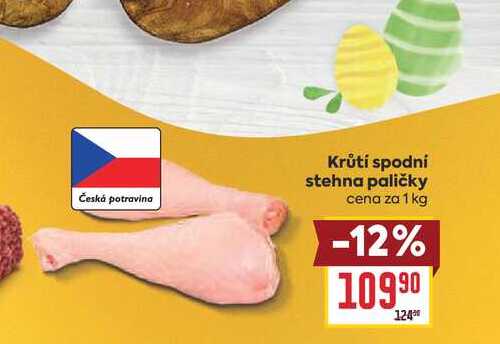 Krůtí spodní stehna paličky cena za 1 kg
