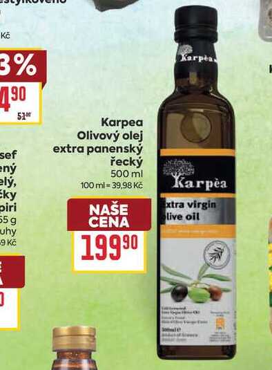 Karpea Olivový olej extra panenský řecký 500 ml 