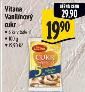 Vitana Vanilínový cukr, 100 g v akci
