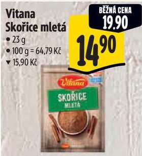Vitana Skořice mletá, 23 g