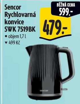 Sencor Rychlovarná konvice SWK 7519BK