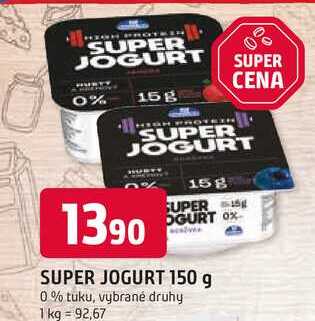 SUPER JOGURT 150 g 0% tuku