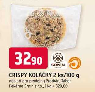 SRNÍN CRISPY KOLÁČKY 2 ks/100 g
