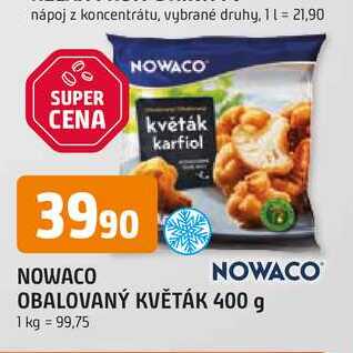NOWACO OBALOVANÝ KVĚTÁK 400 g