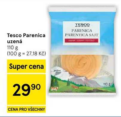 Tesco Parenica uzená, 110 g