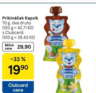 Pribináček Kapsík, 70 g