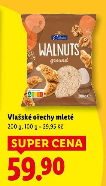 Vlašské ořechy mleté, 200 g