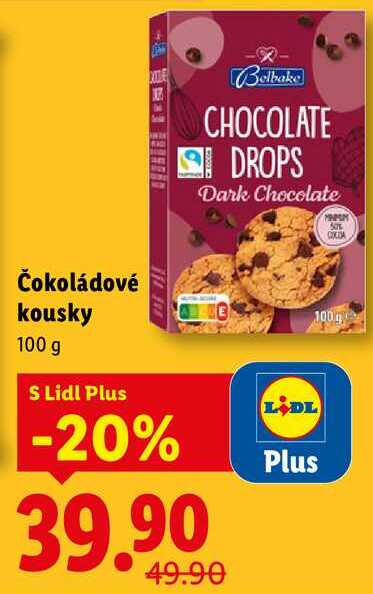 Čokoládové kousky, 100 g