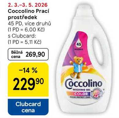 Coccolino Prací prostředek, 45 dávek