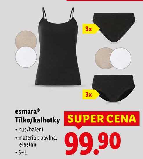 esmara Tílko/kalhotky