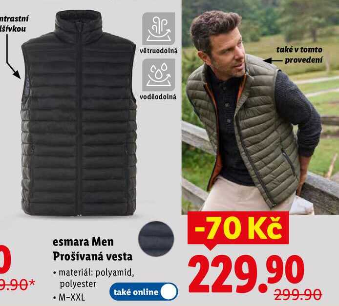 esmara Men Prošívaná vesta 