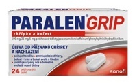 PARALEN GRIP® chřipka a bolest 500 mg/25 mg/5 mg 24 potahovaných tablet
