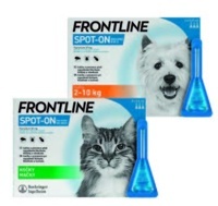 FRONTLINE SPOT-ON pro kočky, FRONTLINE SPOT-ON pro psy S (2–10 kg) 3 ks